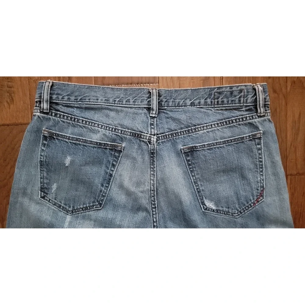 Banana Republic Men's Denim Straight‎ Relaxed Fit Jeans Size 35x32 Medium Wash